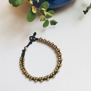 Brass beaded bracelet | handmade